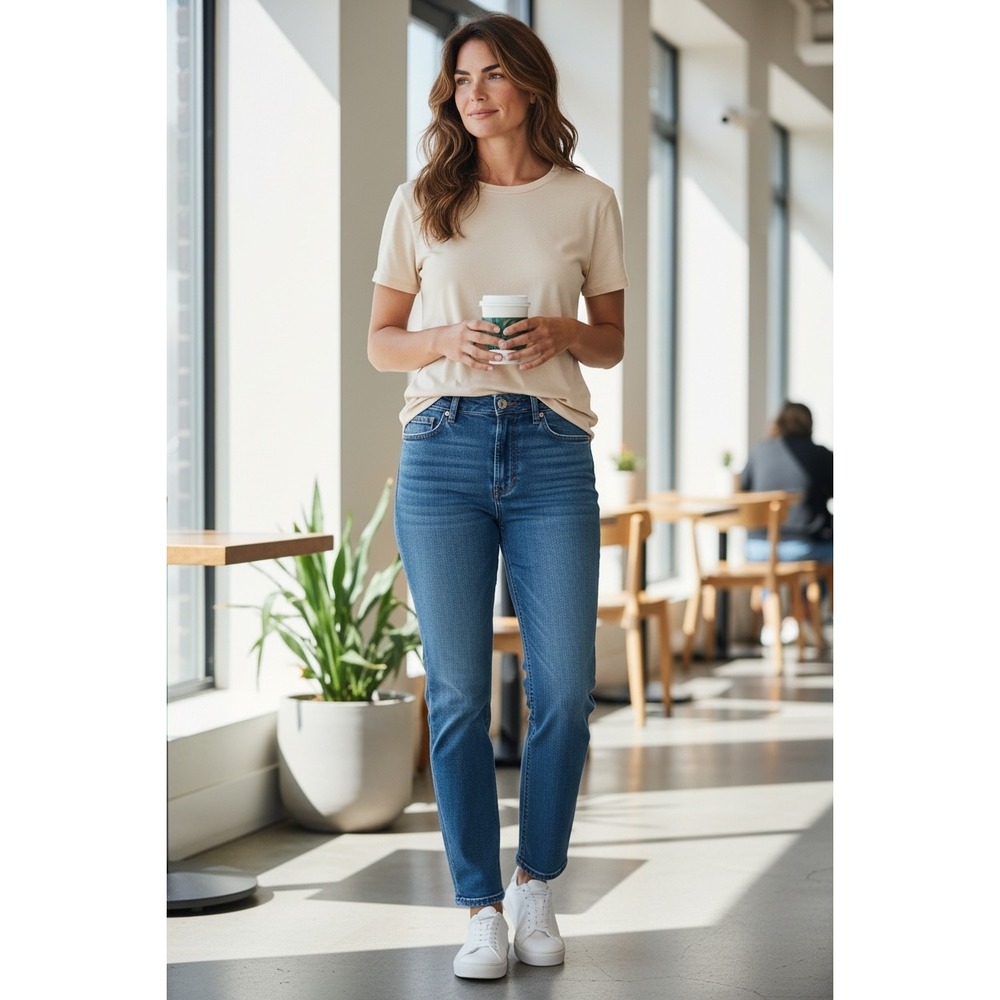 Old Navy High Rise Super Skinny Blue Wash Jeans Women Size 10